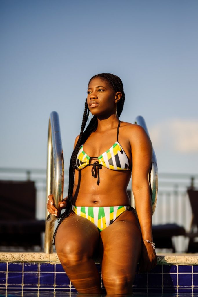 Jamaican White Flag Bikini Worldwide