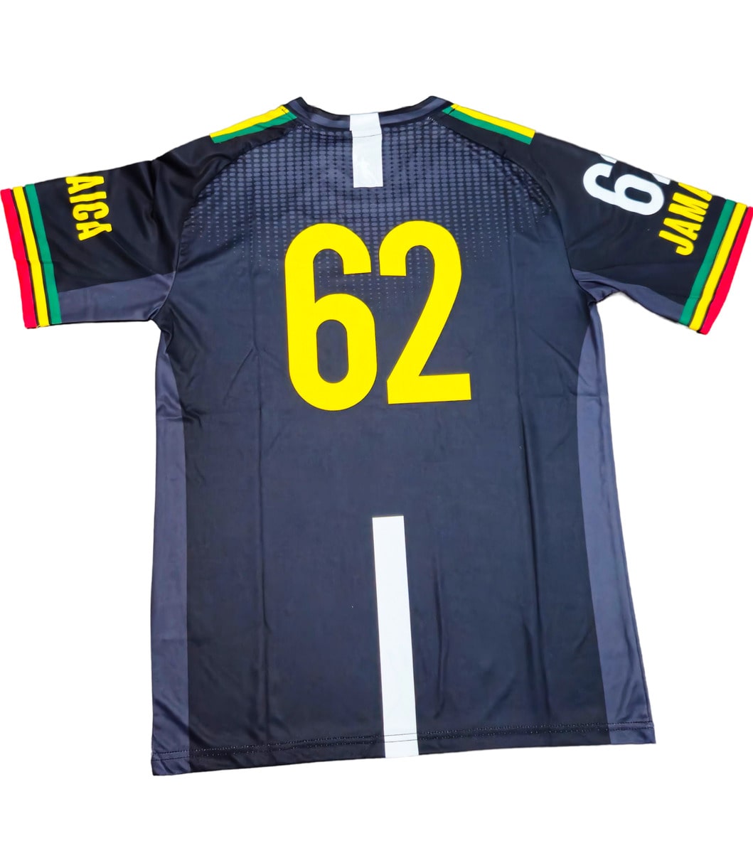 Jamaica Black 62 Reggae Accent Jersey