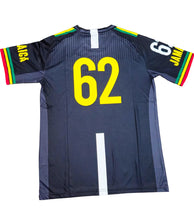 Load image into Gallery viewer, Jamaica Black 62 Reggae Accent Jersey
