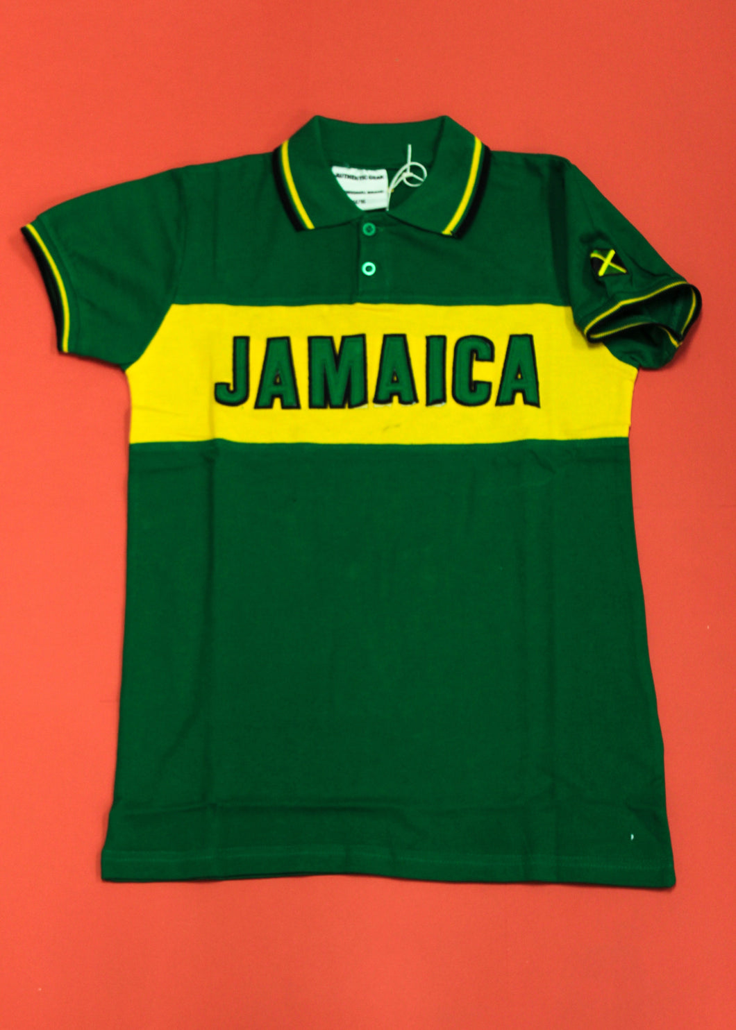 Jamaica Block Embroidered Kids' Polo Shirt