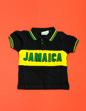 Load image into Gallery viewer, Jamaica Block Embroidered Kids&#39; Polo Shirt
