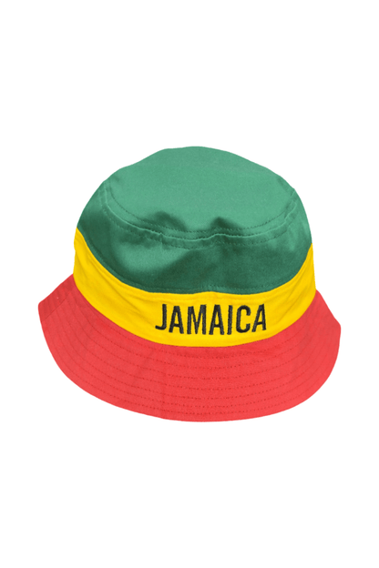 Jamaica Colors Striped Bucket Hat - 876 Worldwide