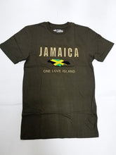 Load image into Gallery viewer, Jamaica Embroidered Island Flag T-Shirt
