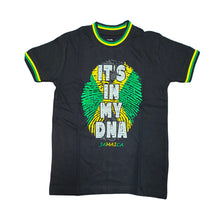 Load image into Gallery viewer, Jamaica Flag Fingerprint &#39;It&#39;s In My DNA&#39; T-Shirt
