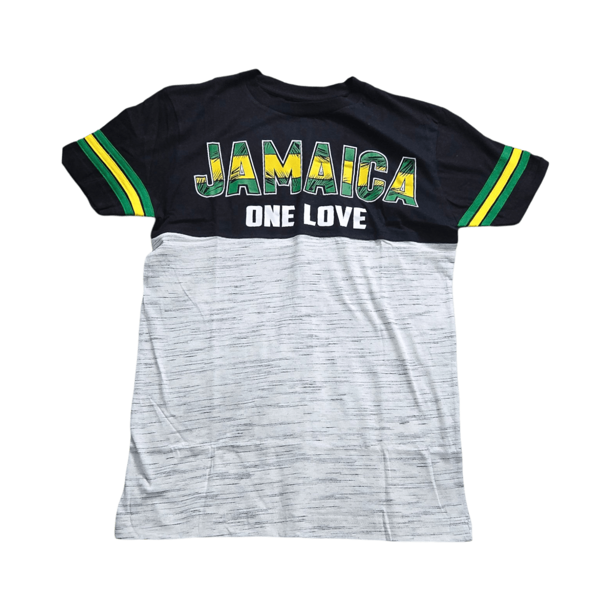 Jamaica Flag Palm One Love T-Shirt - 876 Worldwide