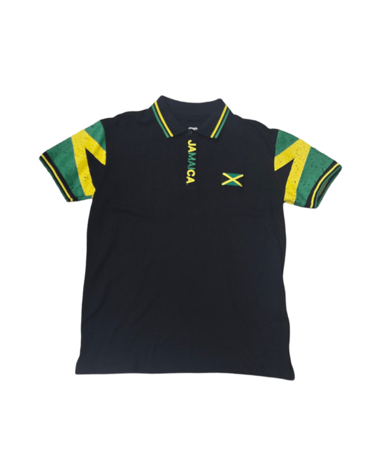 Jamaican Flag Sleeve Polo