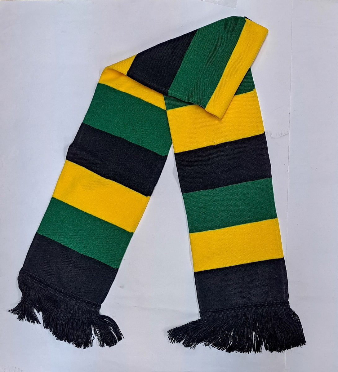 Jamaica Flag Stripe Woven Short Scarf