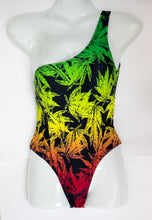 Load image into Gallery viewer, Jamaica Herbal One Shoulder One Piece Swimsuit
