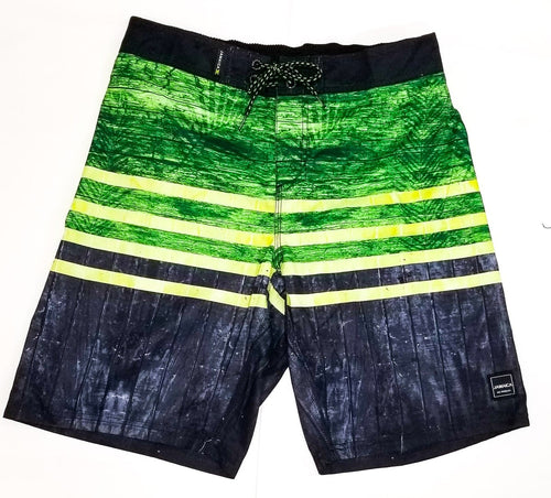 Jamaica Jungle Tandem Striped Swim Shorts - 876 Worldwide