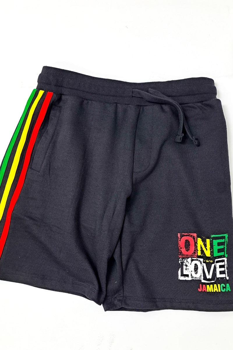 Jamaica One Love Graffiti Sport Shorts - 876 Worldwide
