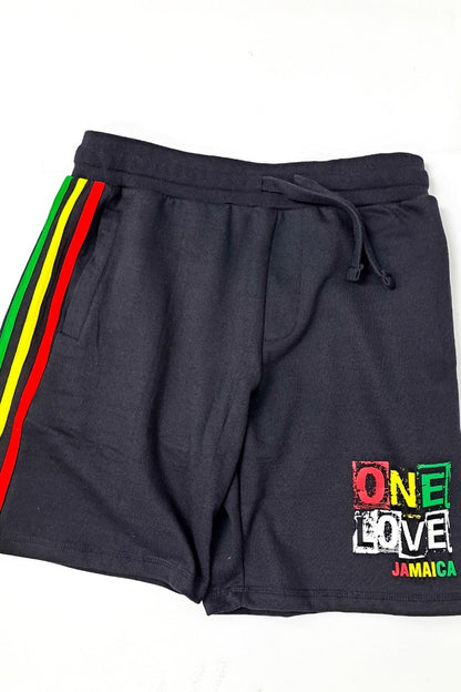 Jamaica One Love Graffiti Sport Shorts - 876 Worldwide