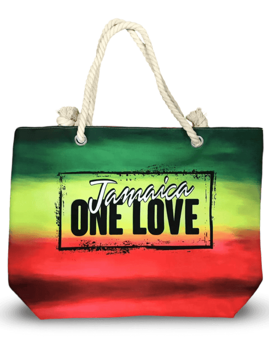 Jamaica One Love Reggae Beach Bag