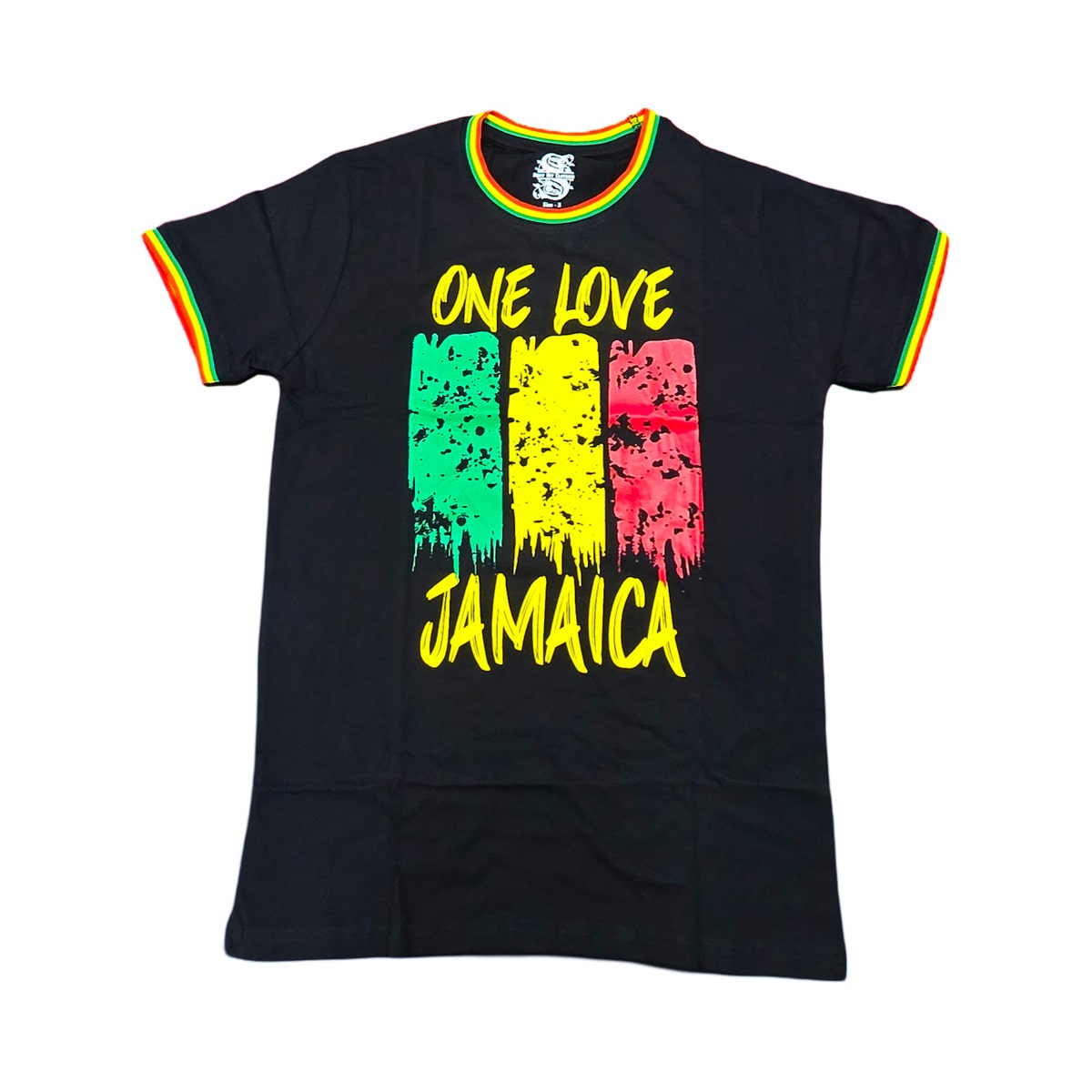 Jamaica One Love Reggae Stripes Graffiti T-Shirt - 876 Worldwide