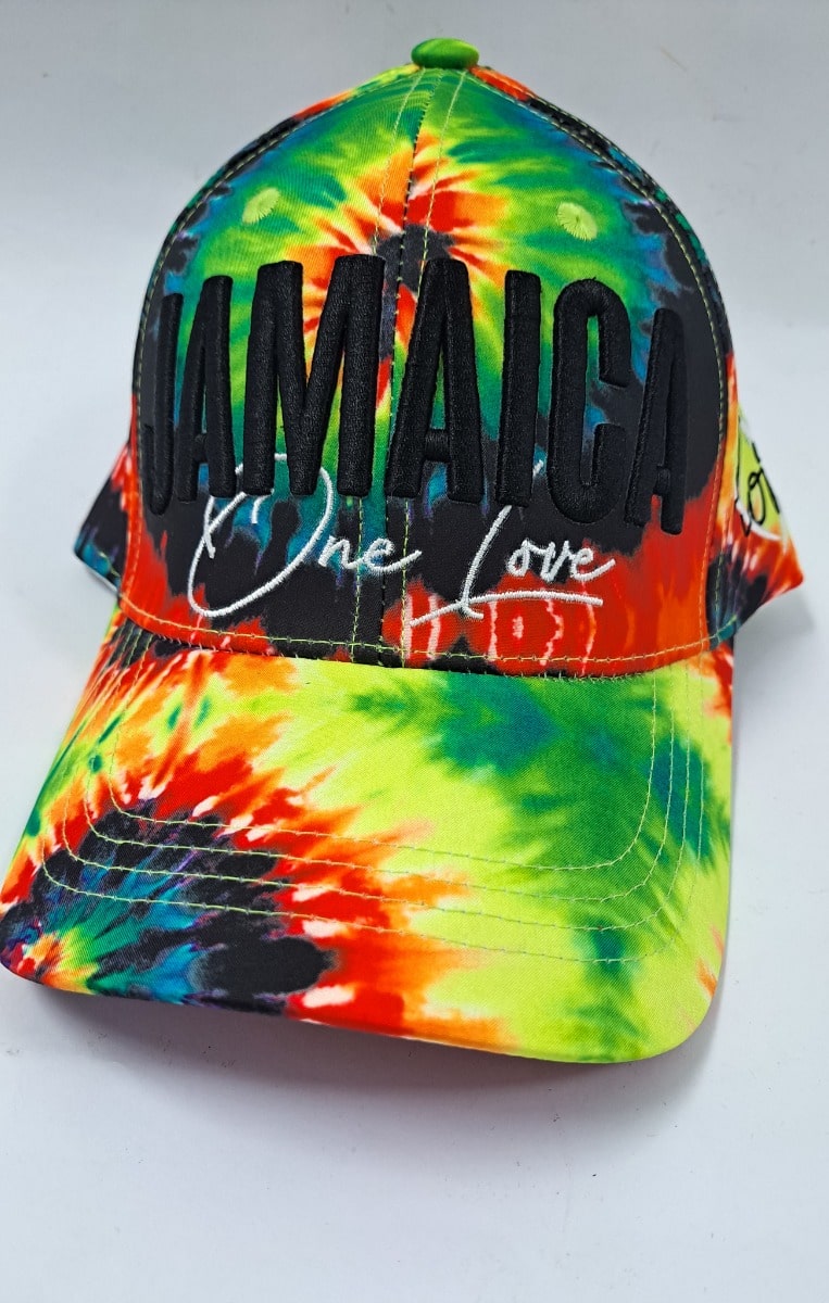 Jamaica One Love Tie Dye Burst Cap