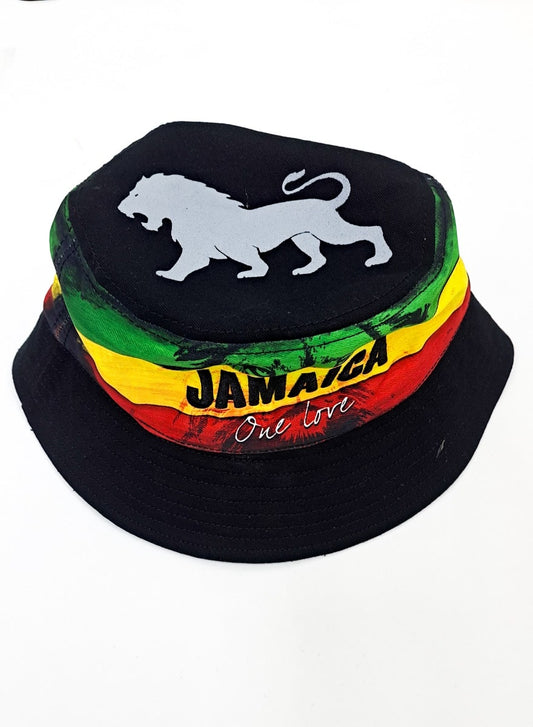 Jamaica Rasta One Love Lion of Judah Bucket Hat