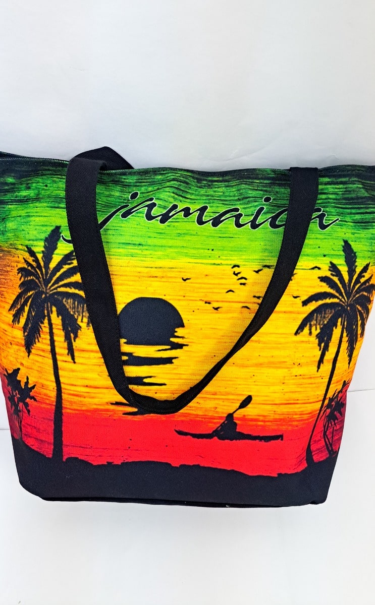 Jamaica Reggae Abstract Sea Scenery Beach Bag