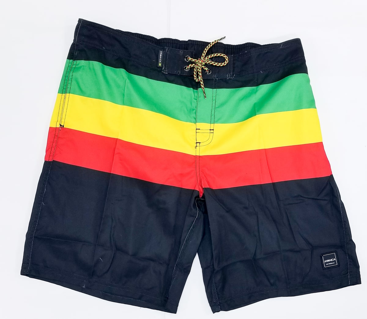 Jamaica Reggae Striped Swim Shorts