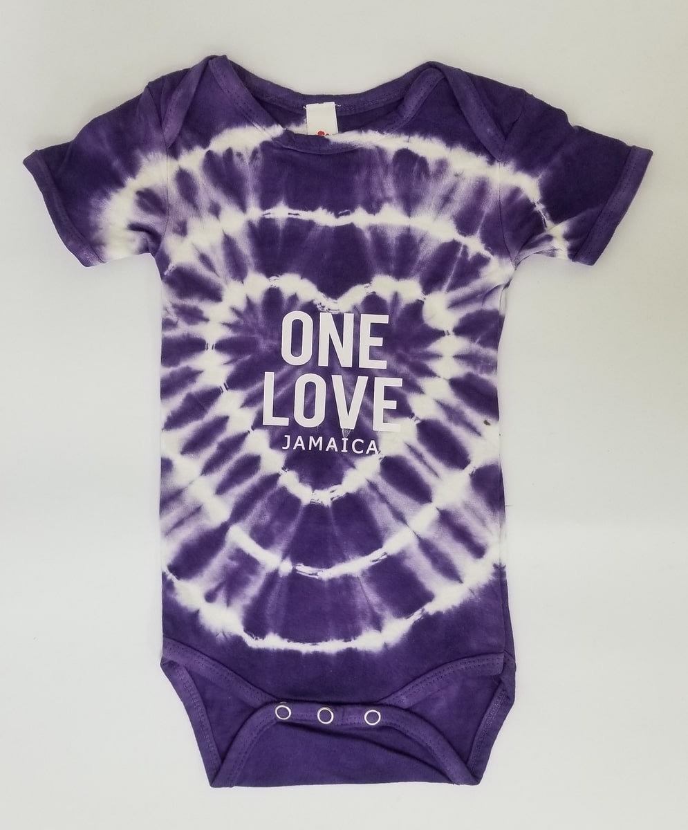 Jamaica 'One Love' Radiating Tye-Die Infant Onesie