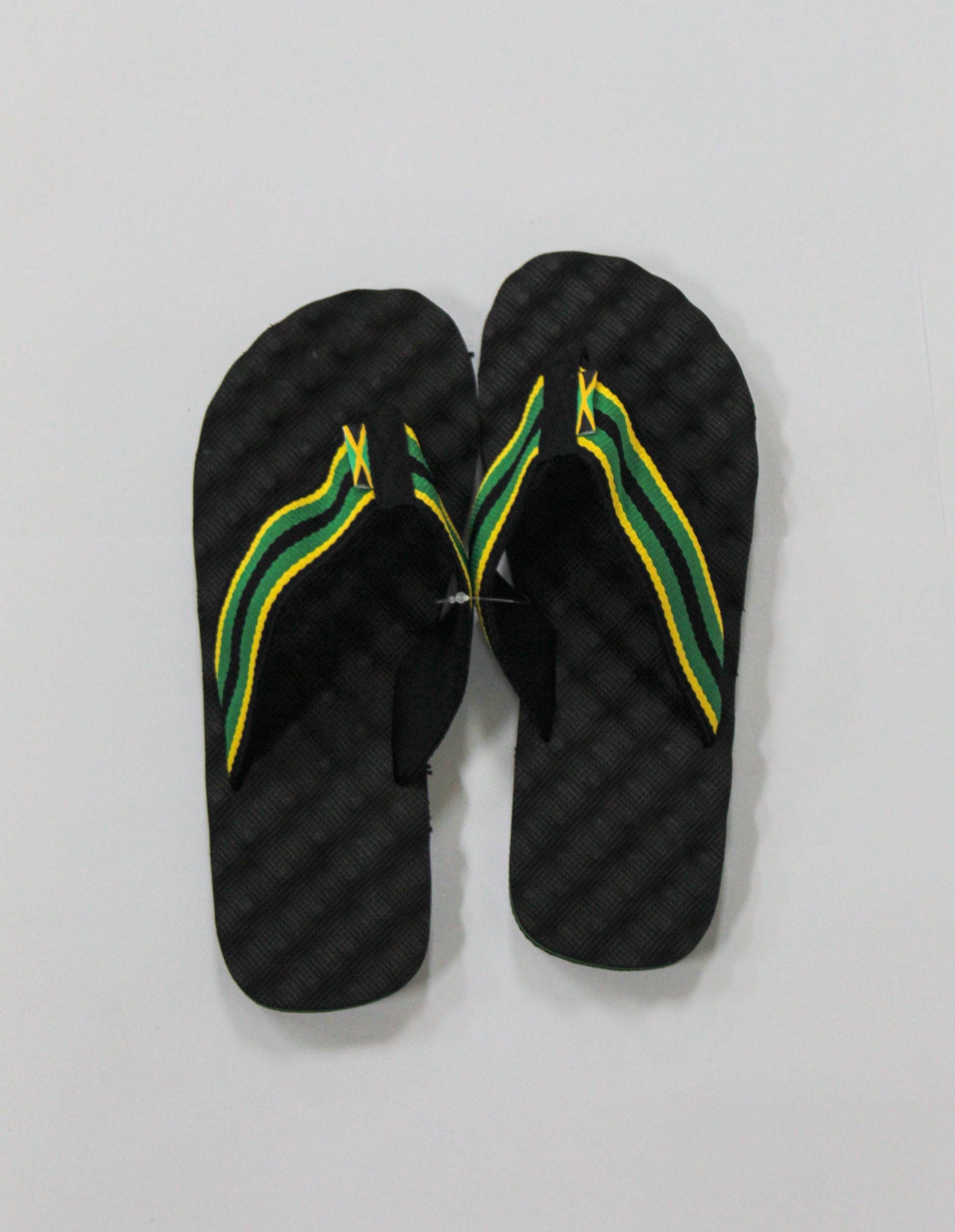 Jamaican Cushioned Insole Cloth Strap Flip Flops - 876 Worldwide