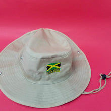 Load image into Gallery viewer, Jamaican Flag Embroidered Safari Hat
