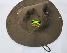 Load image into Gallery viewer, Jamaican Flag Embroidered Safari Hat - 876 Worldwide
