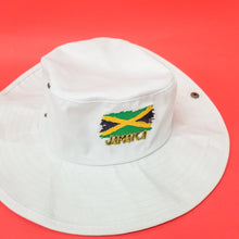 Load image into Gallery viewer, Jamaican Flag Embroidered Safari Hat - 876 Worldwide
