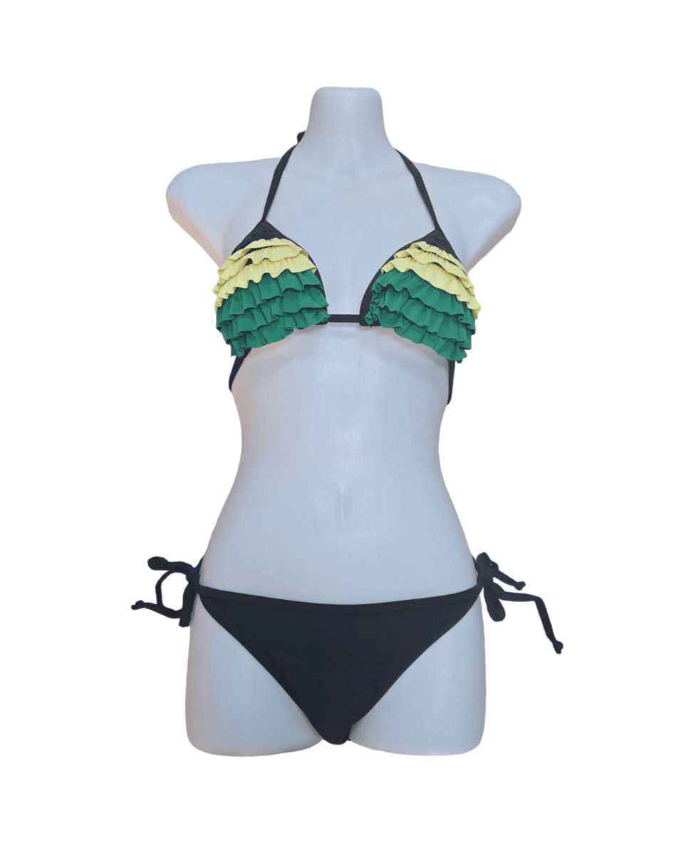 Jamaican/Rasta Frill Bikini