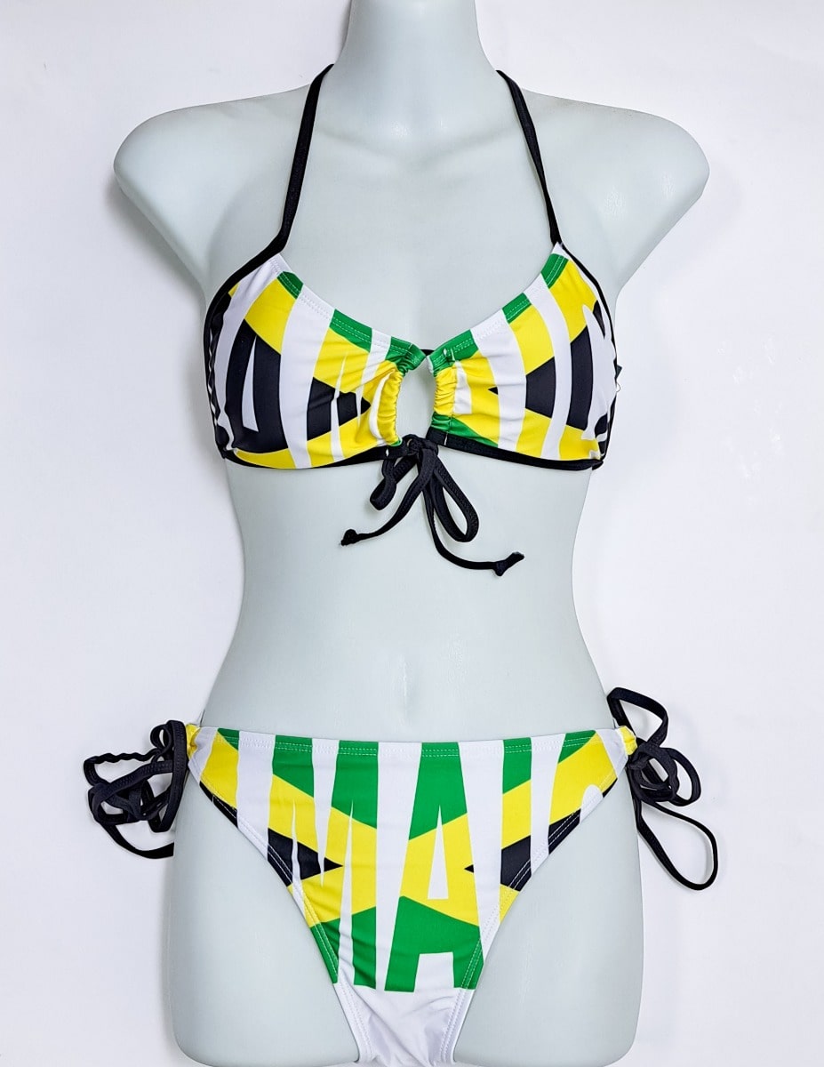 Jamaican White Flag Bikini - 876 Worldwide