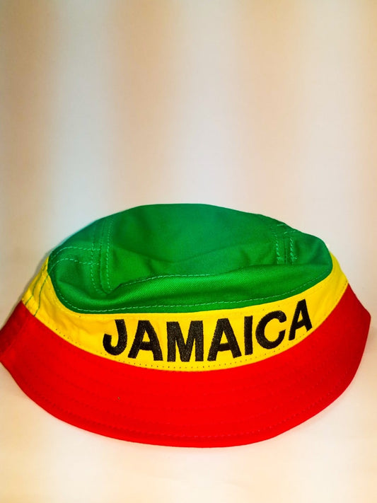 Kid's Jamaica Reggae Striped Bucket Hat