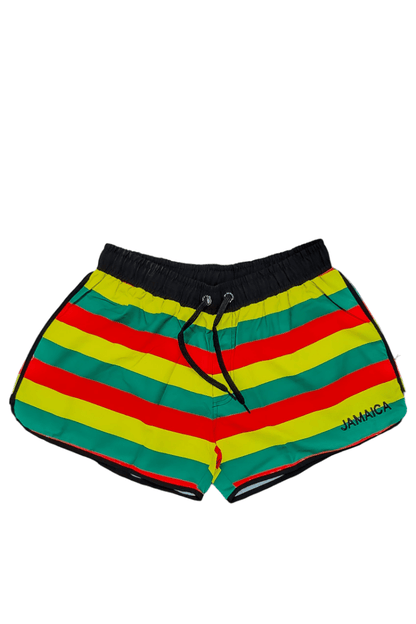 Jamaica Colors Striped Ladies' Board Shorts