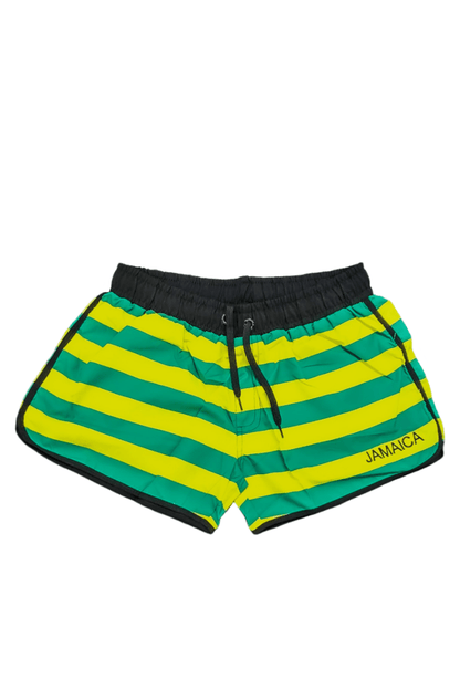 Jamaica Colors Striped Ladies' Board Shorts