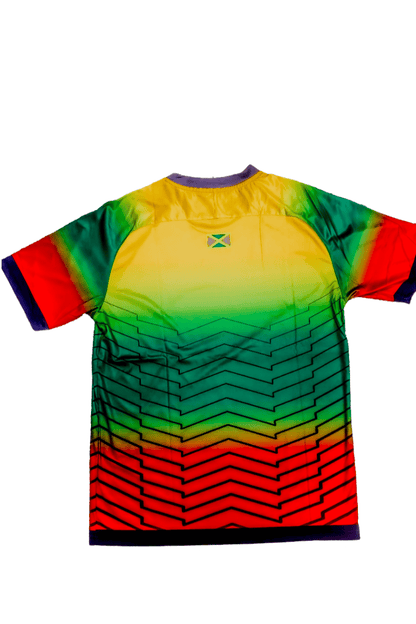 Jamaica Reggae Grid Soccer Jersey - 876 Worldwide