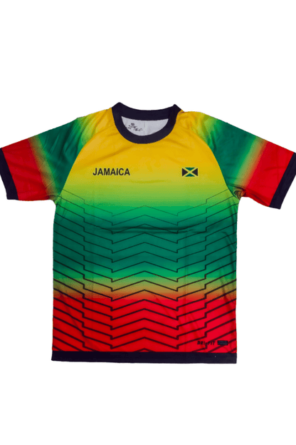 Jamaica Reggae Grid Soccer Jersey - 876 Worldwide