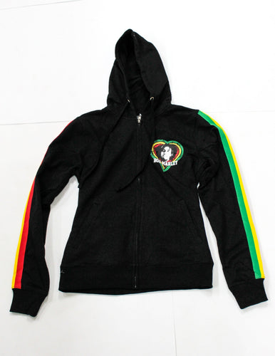 Bob Marley Rasta Heart Hoodie - 876 Worldwide