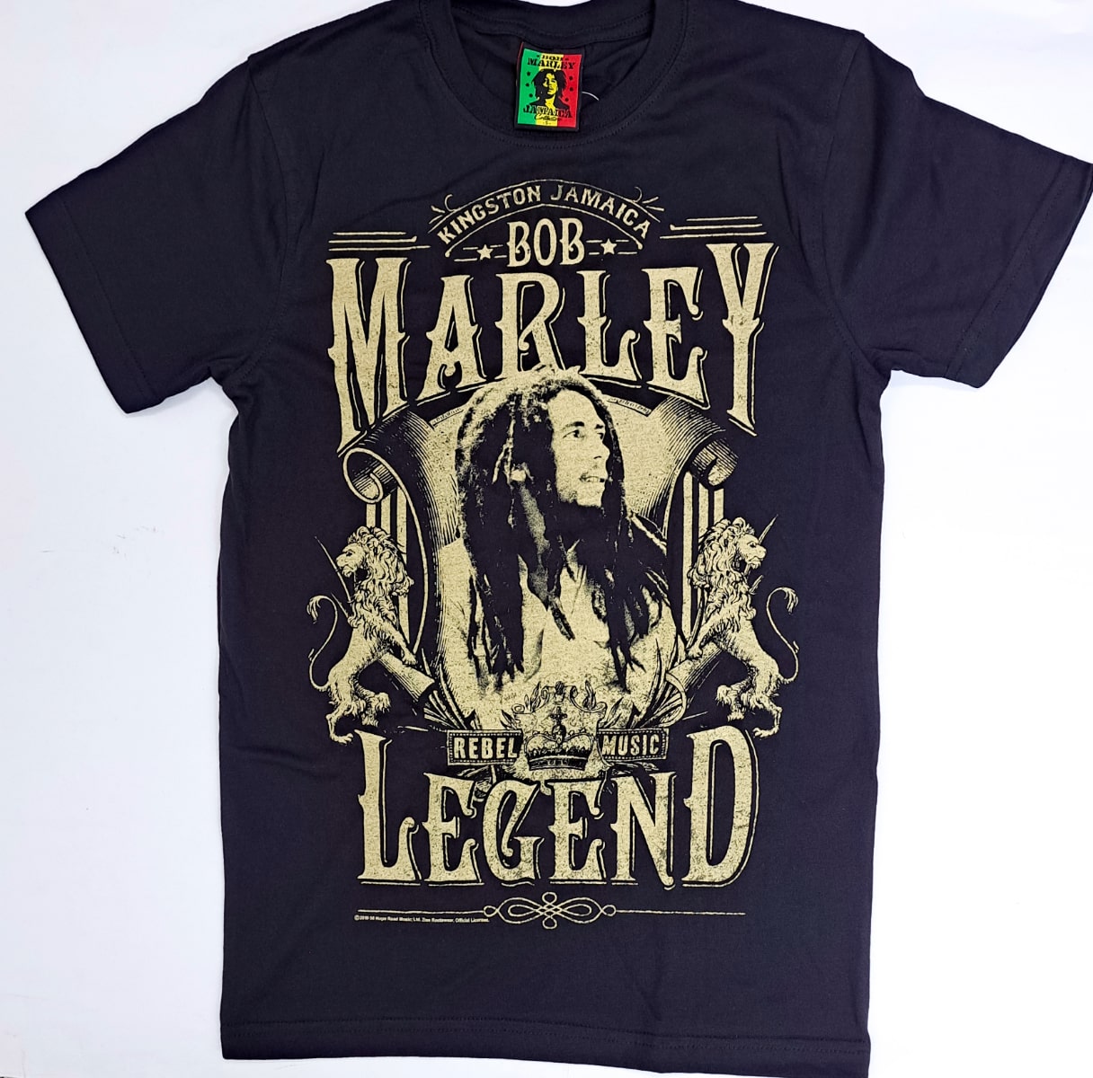 Bob Marley Rebel Music Legend T-Shirt- 876 Worldwide