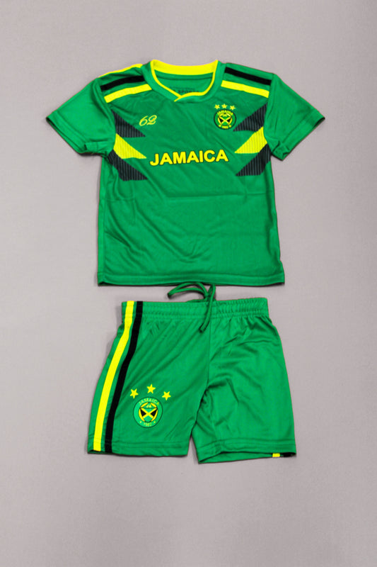 Jamaica 62 Kid's Soccer Jersey Set - 876 Worldwide