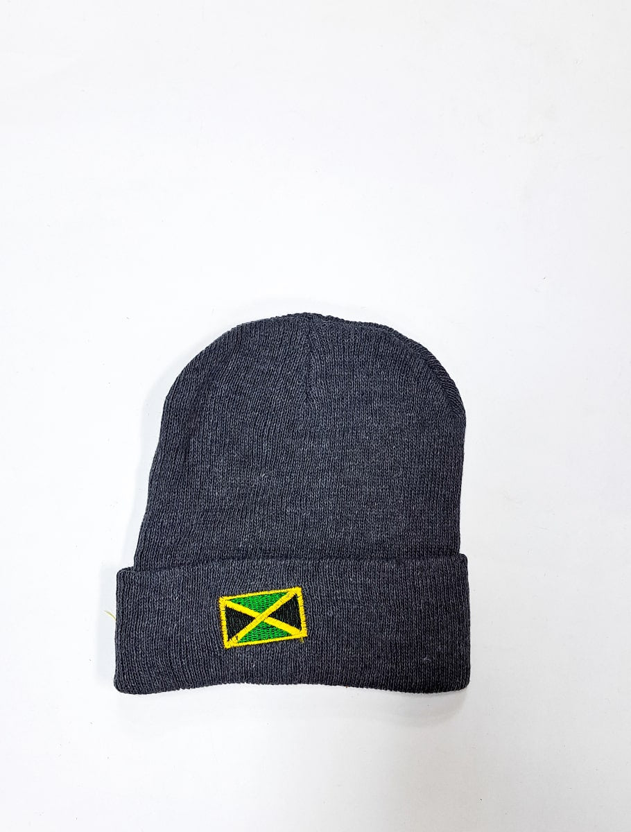 Jamaica Flag Embroidered Unisex Beanie