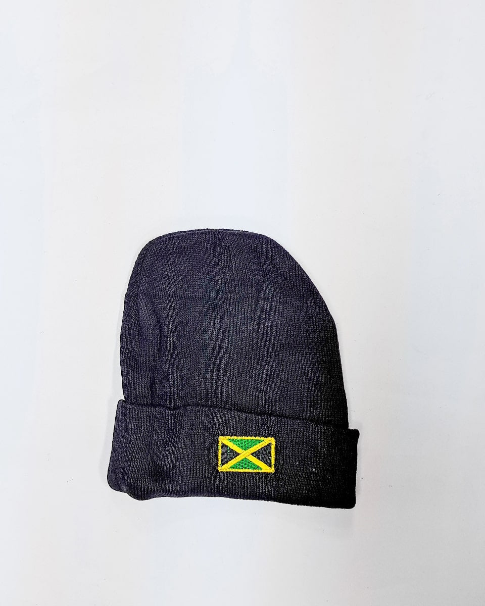 Jamaica Flag Embroidered Unisex Beanie