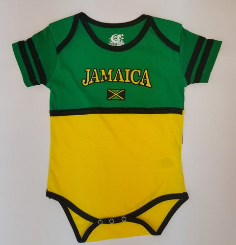 Jamaica Green Gold Infant Onesie - 876 Worldwide