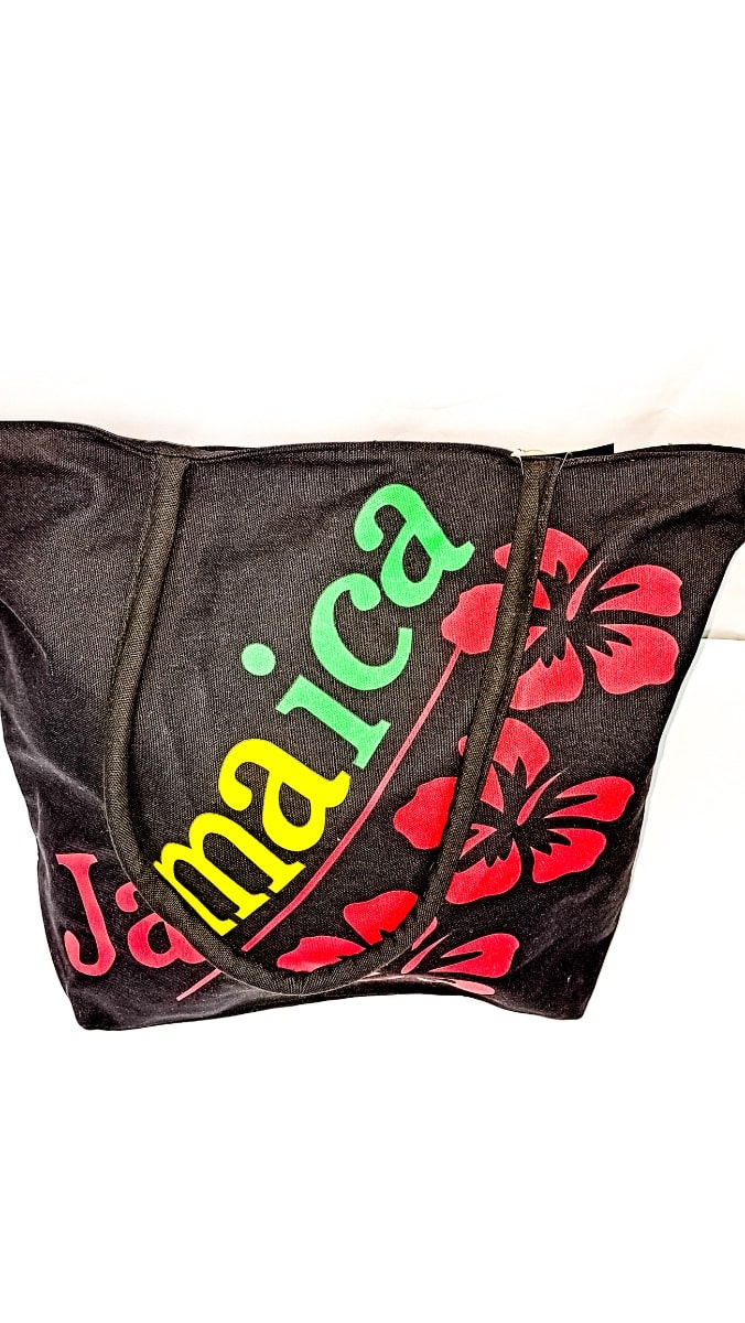 Jamaica Hibiscus Beach Bag