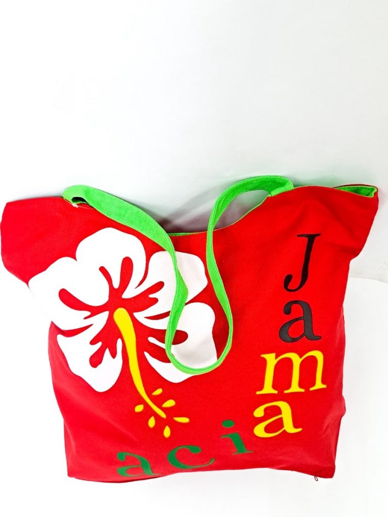 Jamaica Hibiscus Beach Bag