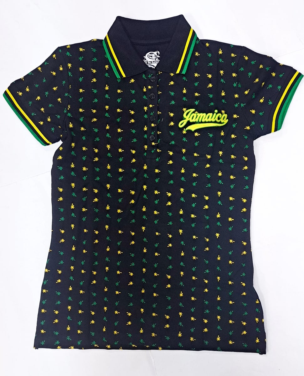 Jamaica Palm Monogram Ladies' Polo