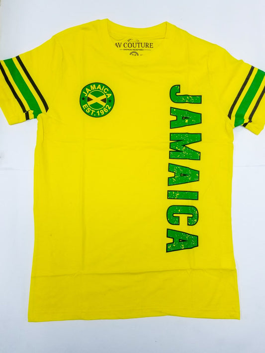 Jamaica Rotated Print T-Shirt - 876 Worldwide