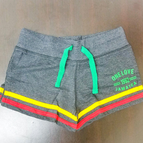 Jamaica 'One Love 1962' Rasta Accent Shorts - 876 Worldwide