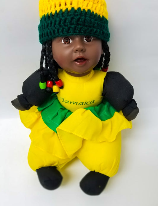 Jamaican Ebony Newborn Doll - 876 Worldwide