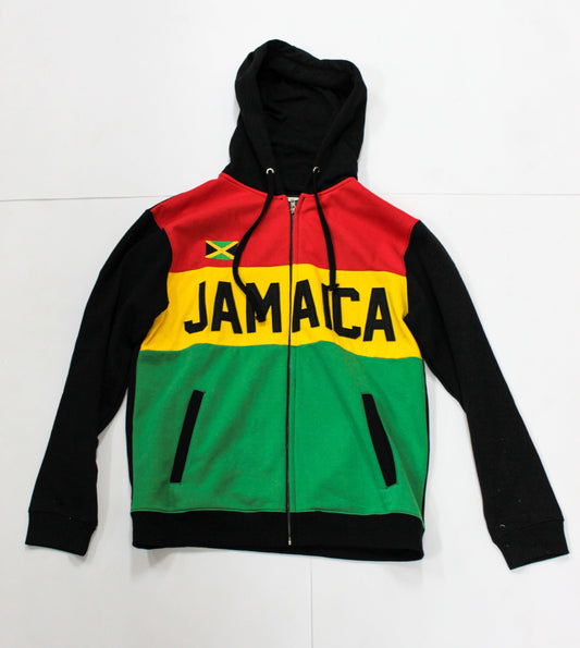 Jamaica Block Embroidered Hoodie - 876 Worldwide