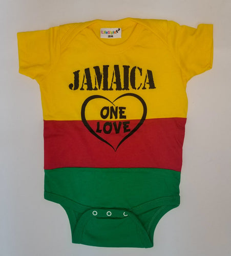 Reggae/Rasta Jamaica 'One Love' Infant Onesie - 876 Worldwide