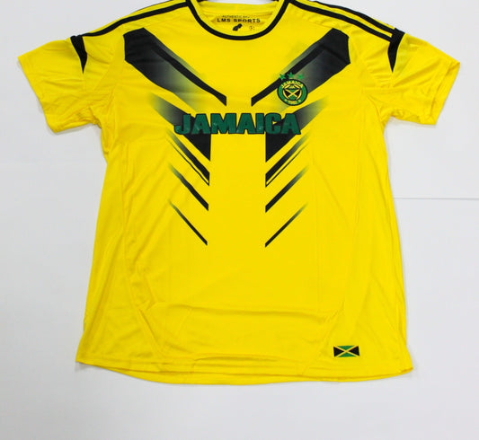 Ribbed Jamaica Soccer Jersey - 876 Worldwide