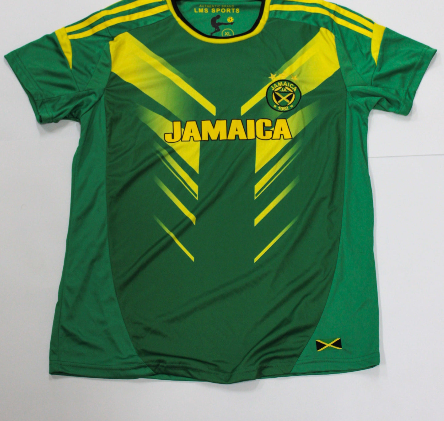 Ribbed Jamaica Soccer Jersey - 876 Worldwide