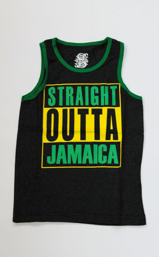 Straight Outta Jamaica' Kid's Tank Top - 876 Worldwide